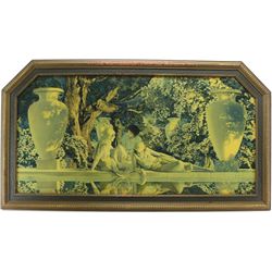 Original print of Maxfield Parrish "The Garden