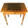 Image 1 : Early pine game table with pull out drawer