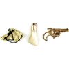 Image 1 : Collection of 3 watch fobs includes bone ivory