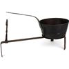 Image 1 : Hand forged pan holder and unmarked pan