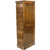 Image 1 : Tall oak file cabinet 5 drawers with recessed