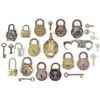 Image 1 : Collection of 14 antique padlocks includes