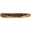 Antique miniature birch bark canoe 12 1/2" long,