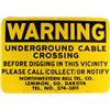Image 1 : NOS Warning sign for Northwestern Bell