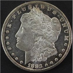 1883 CC Morgan silver dollar.
