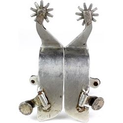 EF Blanchard spurs in stainless steel