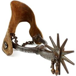Large single California style iron spur