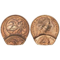 197- Australian Two Cent Error Coin - Double Struck