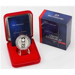 2003 50th Anniversary of QEII Coronation Silver Proof 50c