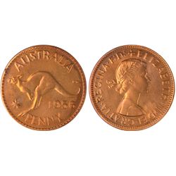 1956 Australian QEII Proof Penny