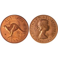 1960 Y. Australian QEII Proof Penny