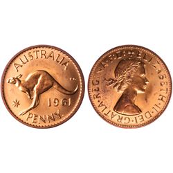 1961 Y. Australian QEII Proof Penny