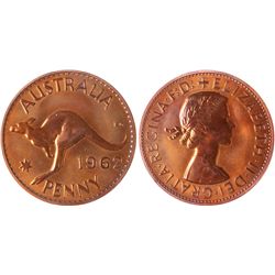1962 Y. Australian QEII Proof Penny