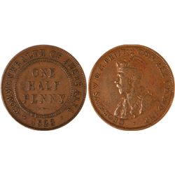 1923 Australian KGV Half Penny