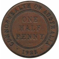 1923 Australian KGV Half Penny