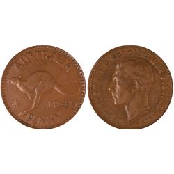 1946 Australian KGVI Penny