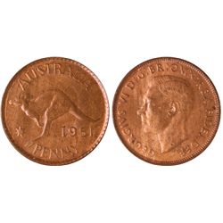 1951 Australian KGVI Penny