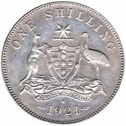 1921 Star Australian KGV Shilling