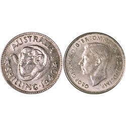 1940 Australian KGVI Shilling