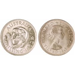 1962 Australian QEII Shilling