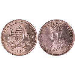 1921 Australian KGV Florin