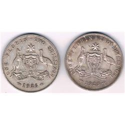 1923 & 1926 Australian KGV  Florins