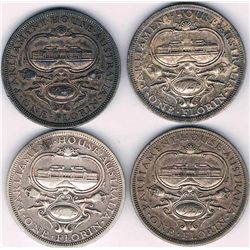 1927 Australian KGV Commemorative Florin x 4