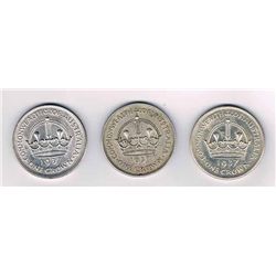 1937 Australian KGVI Crown x 3