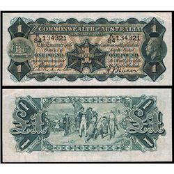 1932 Riddle/Sheehan KGV One Pound Note - Thick Signature