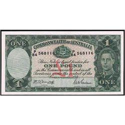 1942 Armitage/McFarlane KGVI One Pound Note