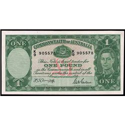 1942 Armitage/McFarlane KGVI One Pound Note