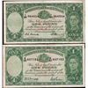 Image 1 : 1942 & 1949 KGVI One Pound Notes