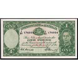 1949 Coombs/Watt KGVI One Pound Note