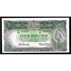 1961 Coombs/Wilson QEII One Pound Note