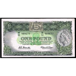 1961 Coombs/Wilson QEII One Pound Note