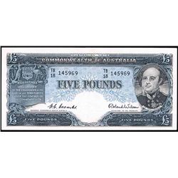 1954 Coombs/Wilson QEII Five Pound Note