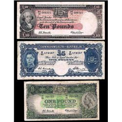 Small Collection of Australian Pre Decimal Banknotes