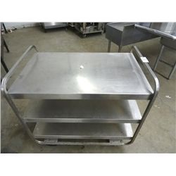 S/S 2-Shelf Cart - Wheels Need Oil or Replacement