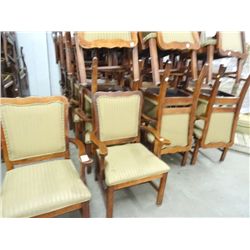 50 Wood Arm Fabric Back Chairs - 50 Times the Money