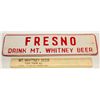Image 1 : Mt. Whitney Beer Foam Scraper and Tin Sign