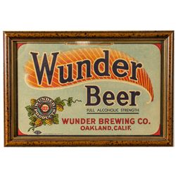 Wunder Beer Advertising Lithograph