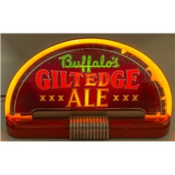 Buffalo's Gilt Edge Ale electric sign