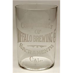 Compliments of Buffalo Brewing Co. glass