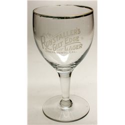 Ruhstaller's Gilt Edge Lager glass