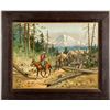Image 1 : National Brewing Co. Calendar Broadside Print w/ Mt. Shasta by H.W. Hansen