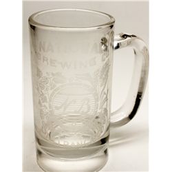 National Brewing glass mug