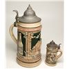 Image 1 : Two Ceramic Beer Steins: Aug. Lang & Co and Tivoli