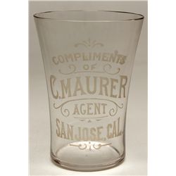 C Maurer bulbous glass