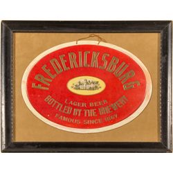 Fredericksburg Lager Beer Die Cut