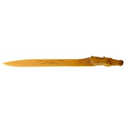 Solano Brewery letter opener